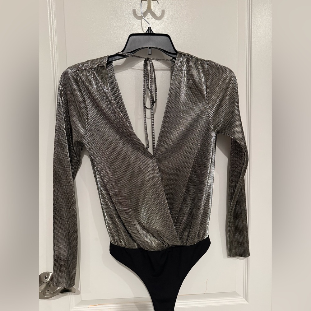 New Gold Wrap Bodysuit - image 5